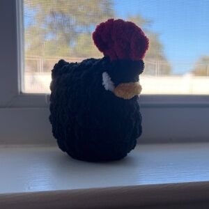 Handcrafted Black Chicken Plush